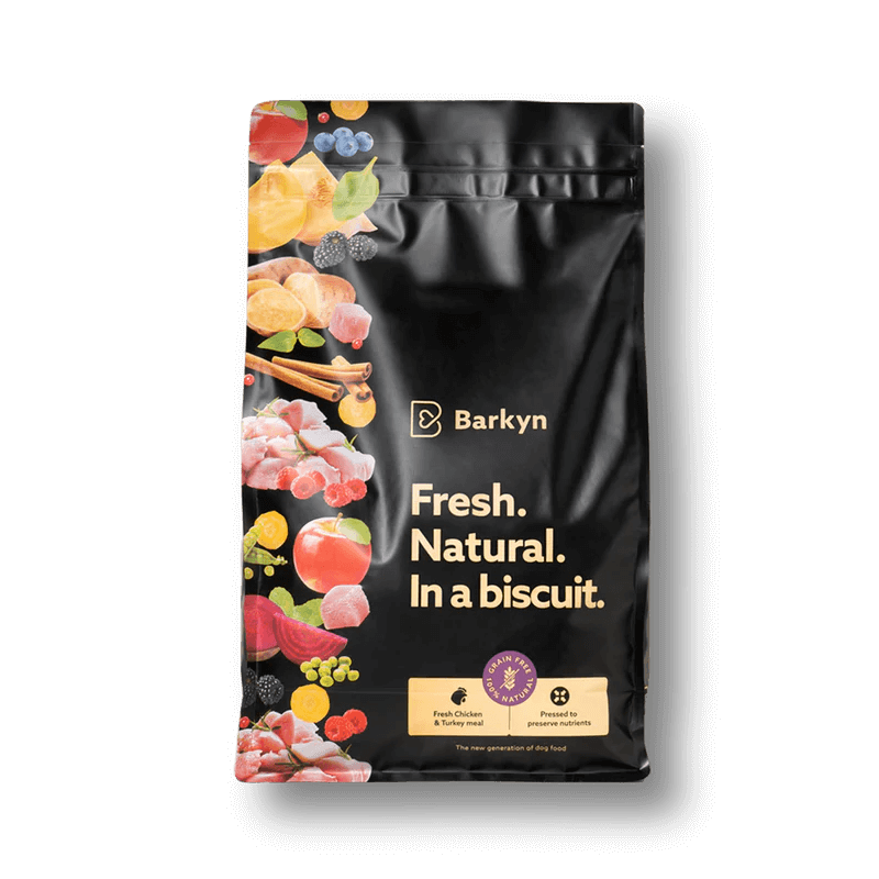 Pienso mini de pollo y pavo fresco.